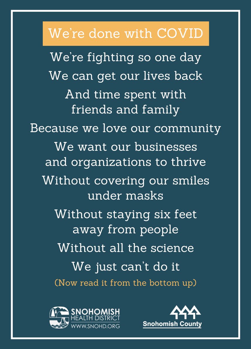 SnoCo_DEM's tweet photo. We share many of the same hopes. #MaskUpWA https://t.co/C5pjzeRbmA
