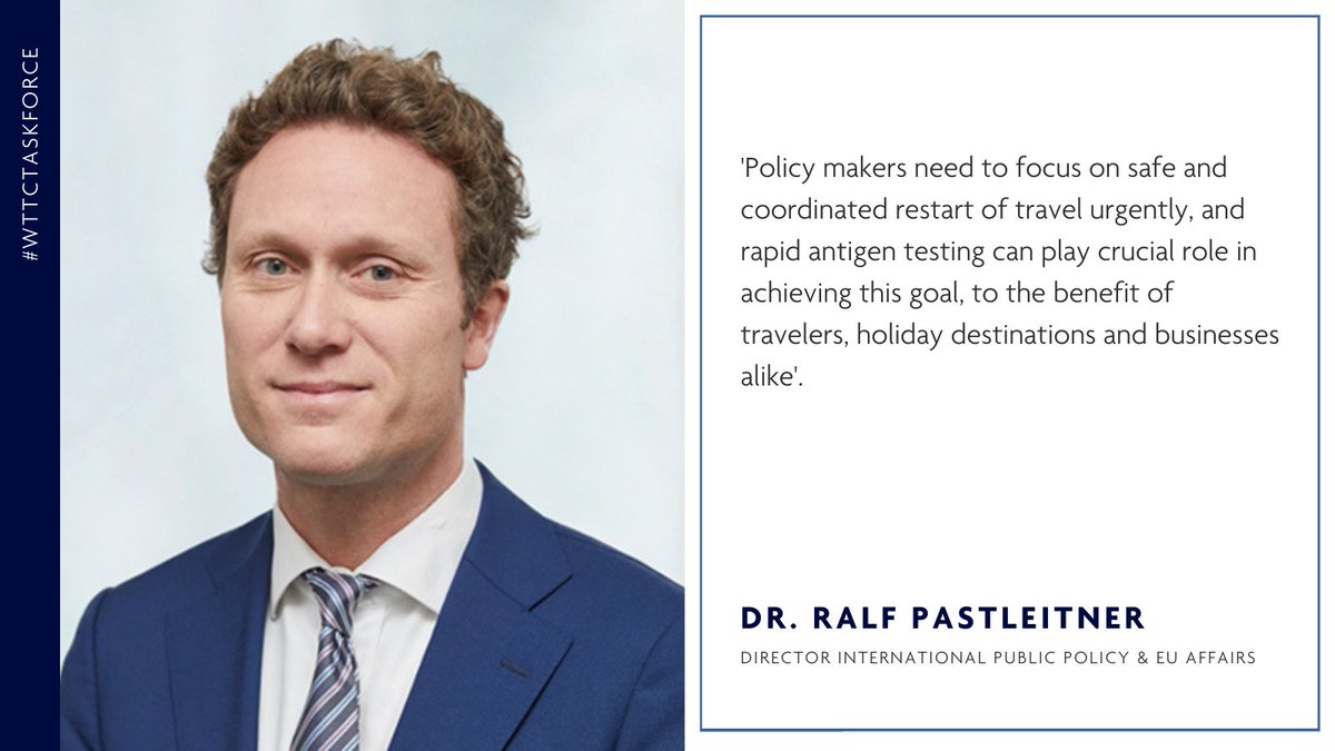 Last week at #WTTCTaskforce call, we were pleased to have @PastleitnerRalf, Director International Public Policy & EU Affairs @TUIGroup who said: 

#TravelandTourism #TravelRecovery @politiklounge