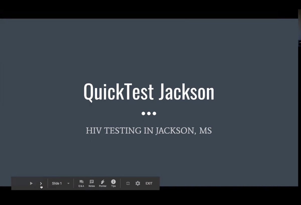 Next up we had QuickTest Jackson, a turnkey consulting service for community pharmacies looking to offer rapid HIV testing. They’d provide supplies and education for the pharmacists. Unfortunately Jxn MS has a very high HIV rate.  #UMBeyondDispensing  3/