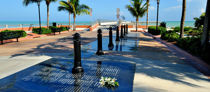 In Key West, Florida, the memorial is right at the beach - the Keys were one of the communities hardest hit by the pandemic in the 1980s and 1990s:  https://keywestaids.org/about/ 
