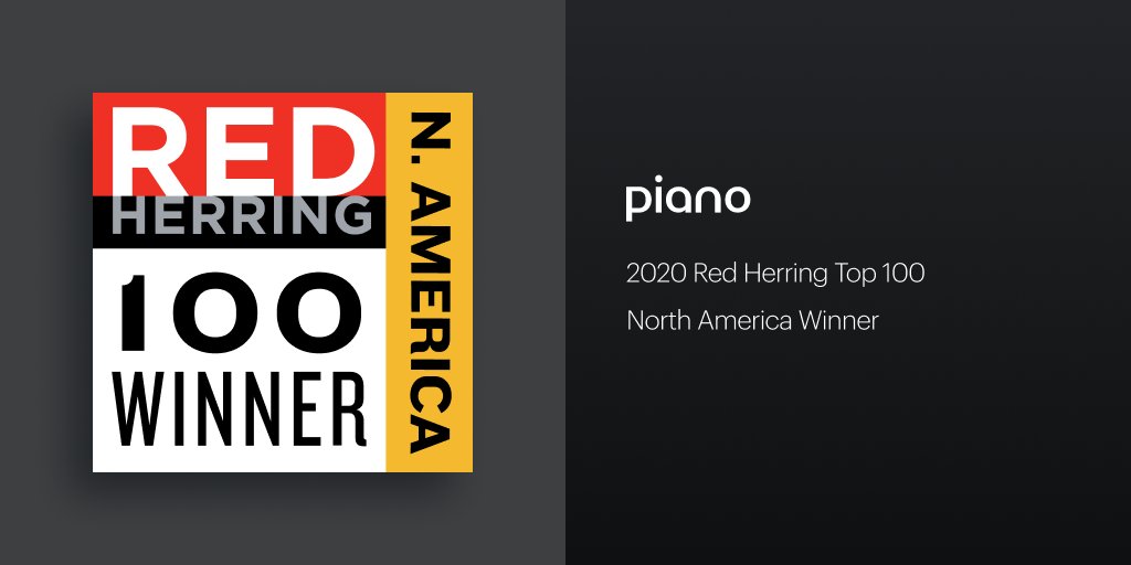 Huge announcement from <a href="/digitalherring/">Red Herring</a> for naming Piano one of the Top 100 North America winners in the category of #cloudcomputing. We're so honored to receive this award!