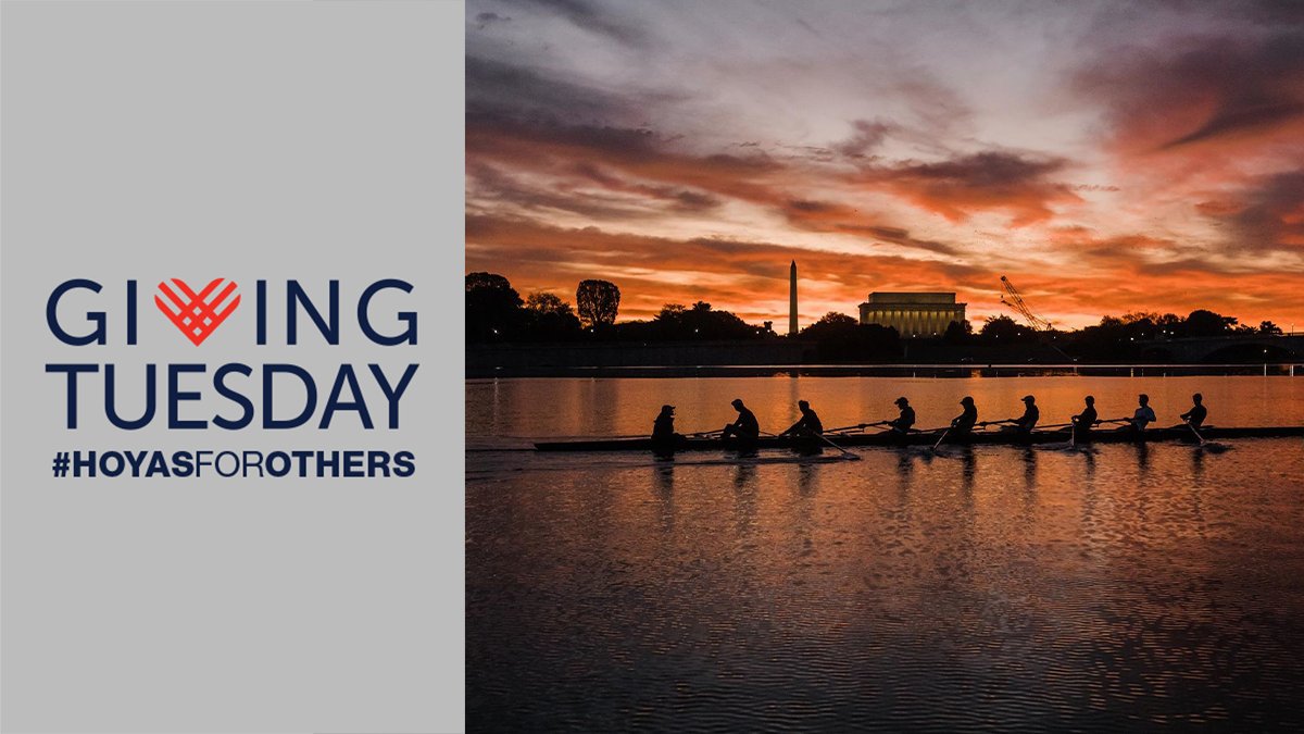 It's #GivingTuesday and our Hoya student-athletes need your support! 

Make a direct impact on Georgetown Men's Rowing with a gift of any size today: g.town/3o8MEkl