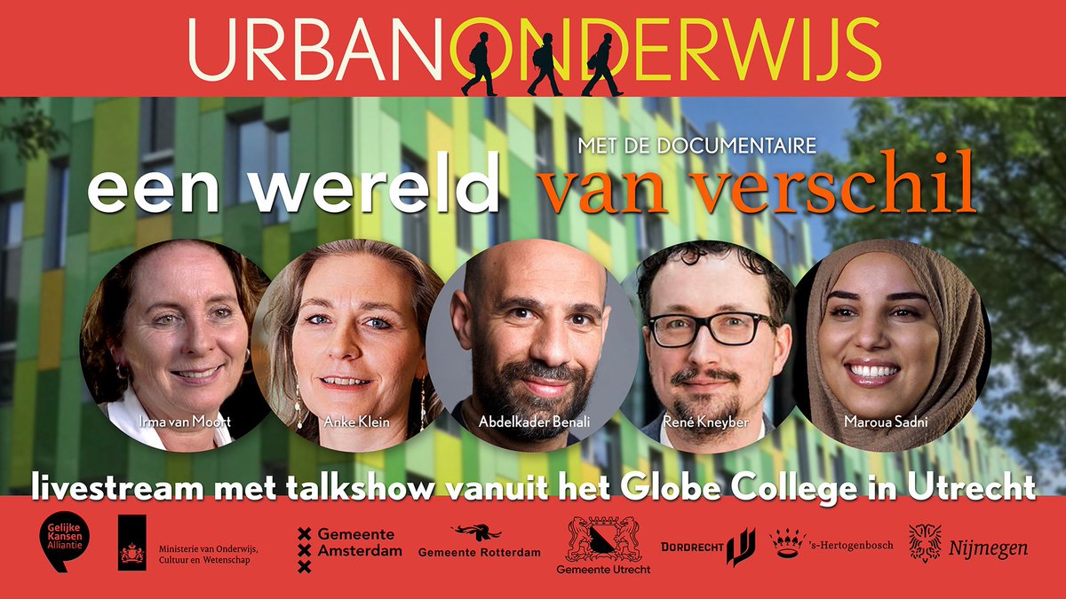Wat maakt lesgeven in de grote stad anders? En hoe kan het onderwijs kansengelijkheid vergroten? In de live talkshow Urban Onderwijs gaan diverse tafelgasten, waaronder onderwijswethouder Anke Klein, het gesprek aan. Volg het op 2 dec van 15:30 - 17:00 👉bit.ly/39sTVHO