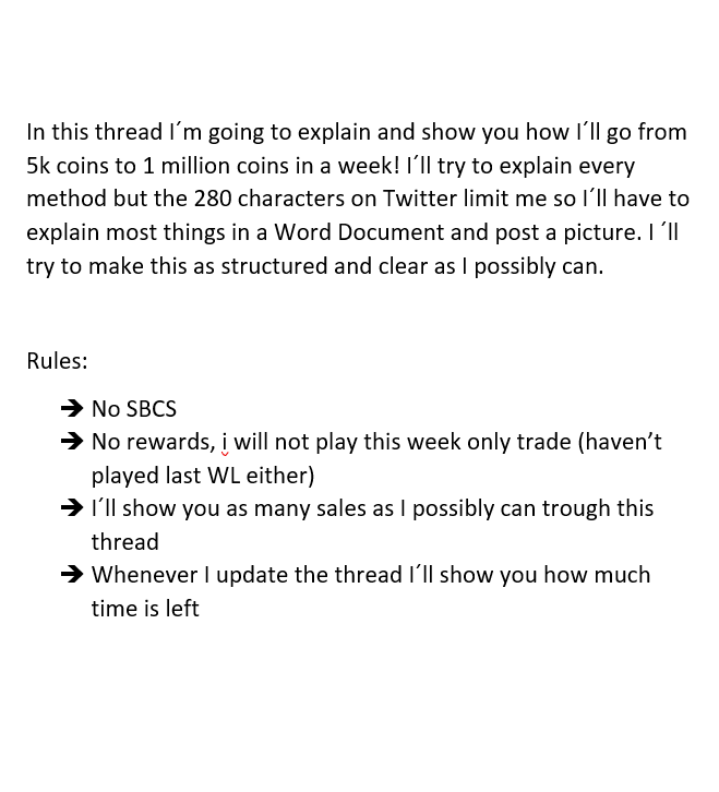 Thread! From 5k coins to 1 million coins in a week RT`s on projects like these are always appreciatedLet´s go to work