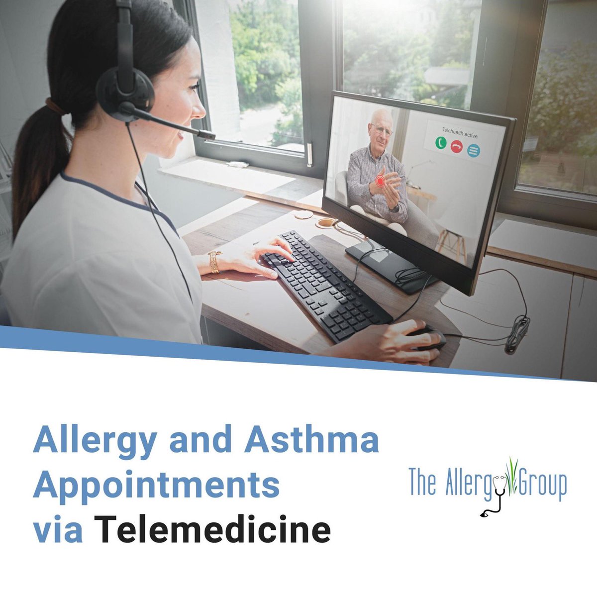 TheAllergyGroup's tweet photo. Remember: The Allergy Group offers Telemedicine appointments for those that are unable to come into our clinic. Call us at 208.377.4000 https://t.co/V0iQRQmW2N
