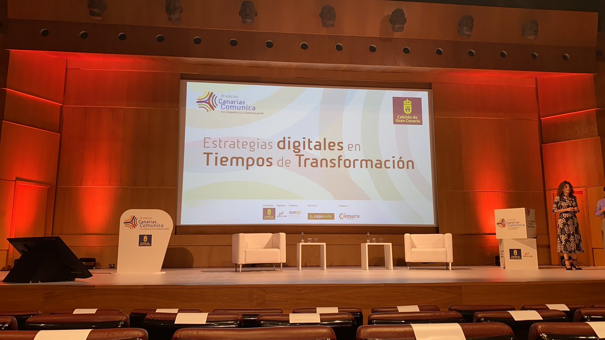 DboraGS's tweet image. Comienza la 8a edición del #CanariasComunica sobre Estrategias Digitales en Tiempos de Transformación, organizado por el @GranCanariaCab @infecar y la @SPEGC #eventosconresponsabilidad
