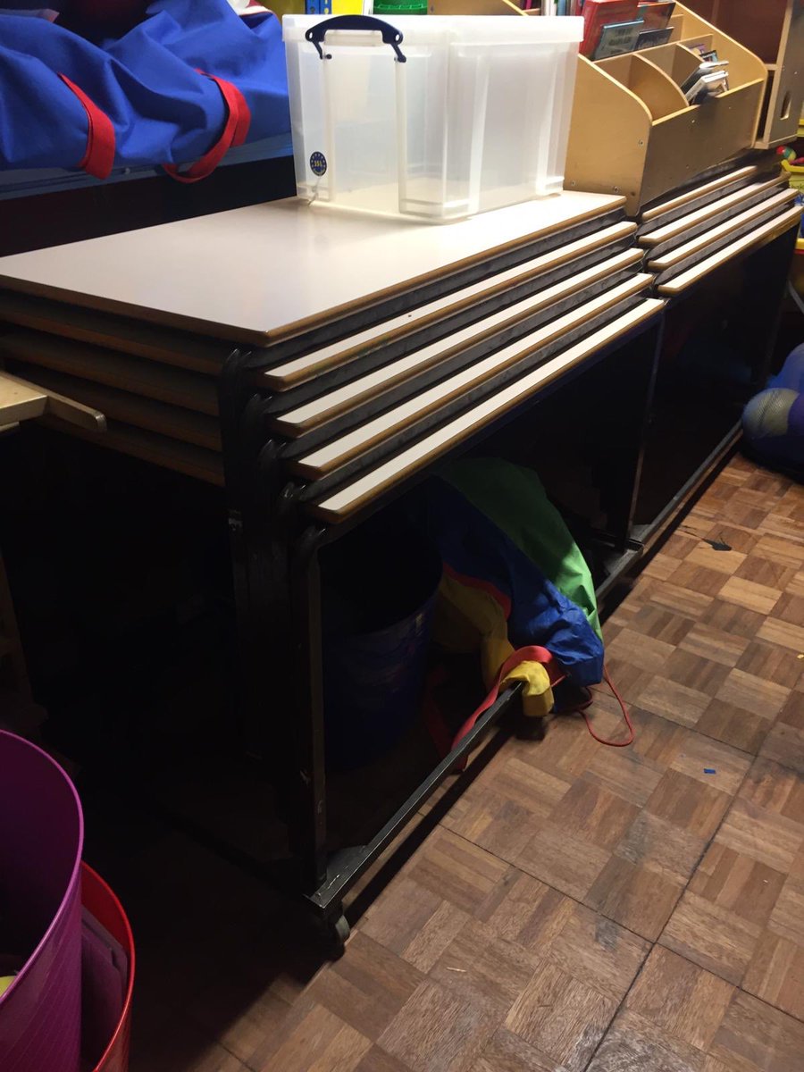 CafeGordon's tweet photo. Local Maghull school have 10 kids tables and 40 kids chairs all on trolleys available for any schools/play centres or families. 🥰 need collecting by next Friday. PM me for any details. PLEASE RETWEET Or tag anyone you think may benefit xx https://t.co/cajsjCkWAb