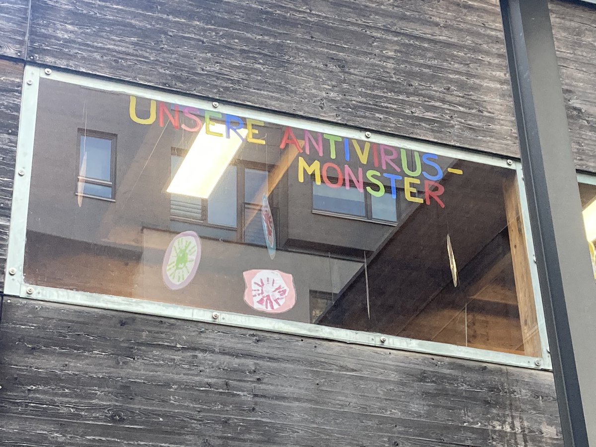 Wer braucht schon Impfungen wenn man ANTIVIRUS-Monster hat👹 danke liebe Kinder 😍 der @KinderfreundeOE #COVID19