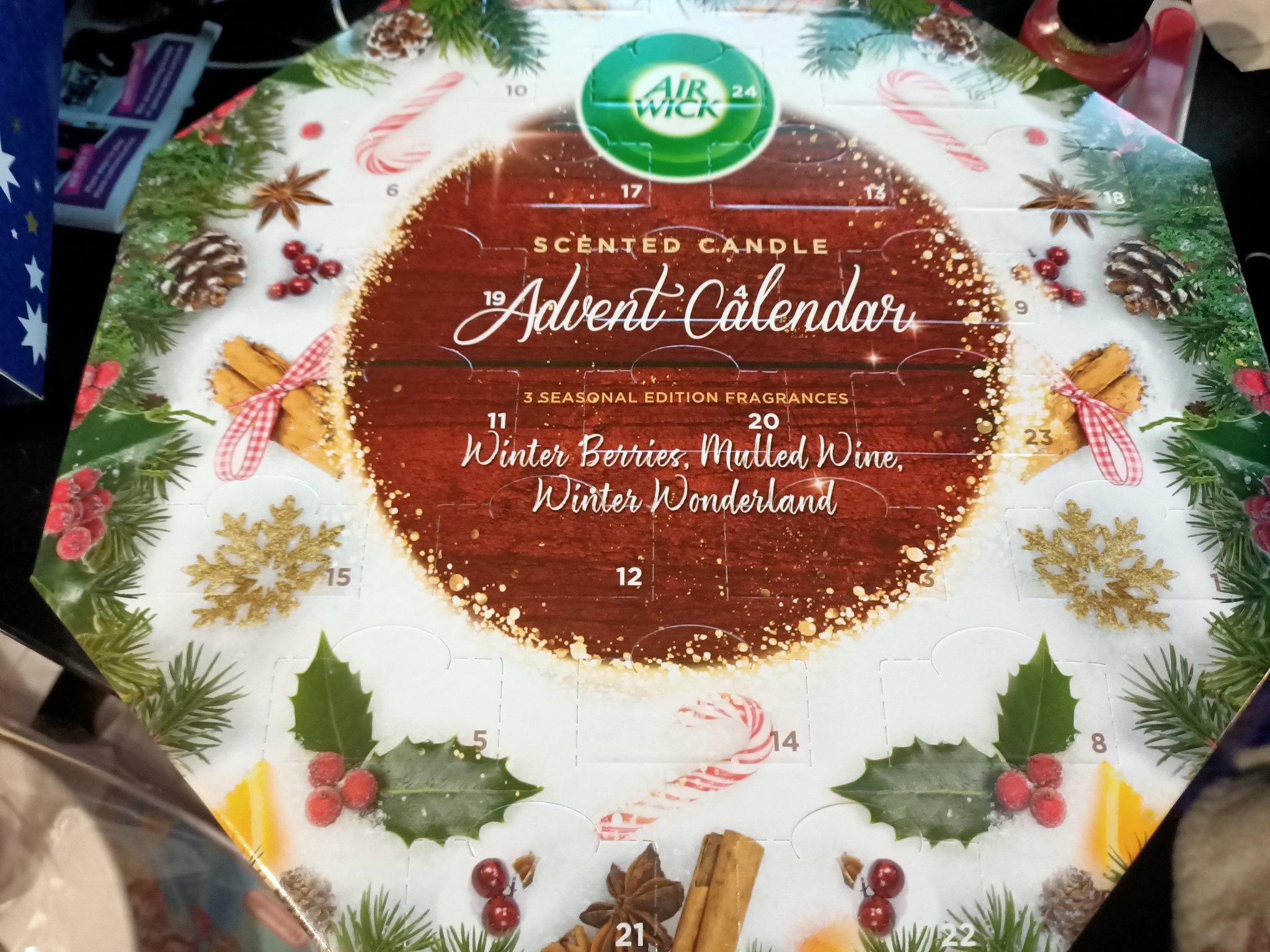A candle calendar