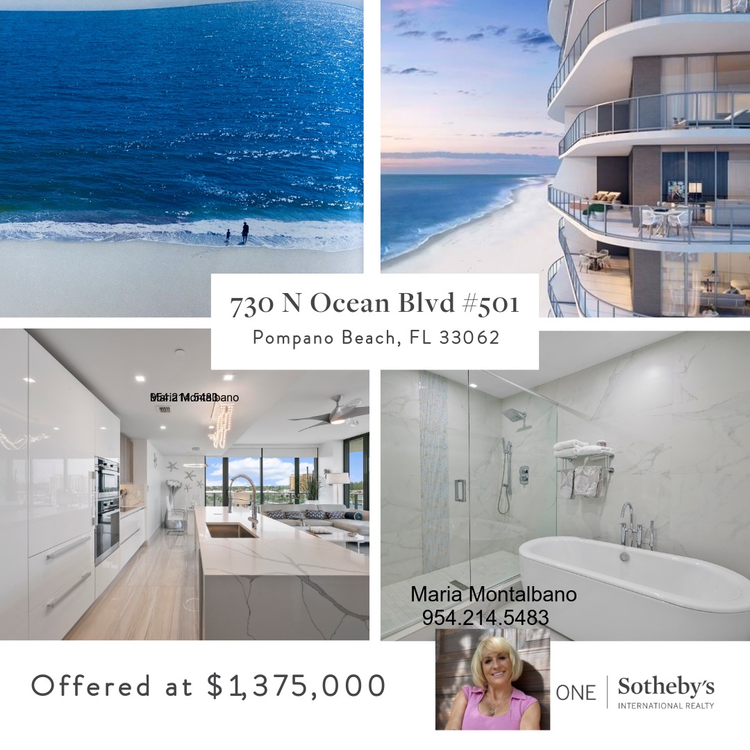 FloridaCastles's tweet photo. Luxury at its finest located directly on the white Sands &amp; Turquoise Ocean... our brand new "state of the art" one &amp; only building located in upgraded Pompano Beach Florida, residences on 200 linear feet of pure Ocean. 
Maria Montalbano PA 954 214 5483
https://t.co/uibkyNlPlR https://t.co/kID0tp0AzF