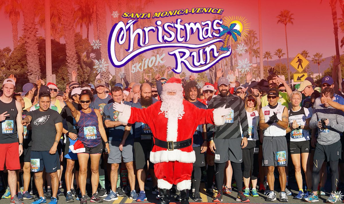 VenicePaparazzi's tweet photo. The Santa Monica-Venice @christmasrun  is going virtual.  Register now for all the holiday fun you love, from the comfort of your home or your favorite local route! 
https://t.co/Zv07sTBsGq https://t.co/aDonoO3Z0Z