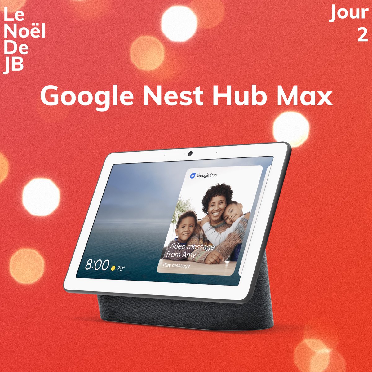 TheiCollection's tweet photo. #LeNoëlDeJB #jour2 #concours

Gagne un Google Nest Hub Max 📺

Pour participer : 
1️⃣ Follow @TheiCollection &amp; @GoogleFR
2️⃣ RT de Tweet
3️⃣ Vidéo : https://t.co/NNy8tozLw2

Participations jusqu'au 31/12/20
T.A.S le 01/01/21

A demain pour un nouveau lot 👋 https://t.co/0eZWpNHlYN