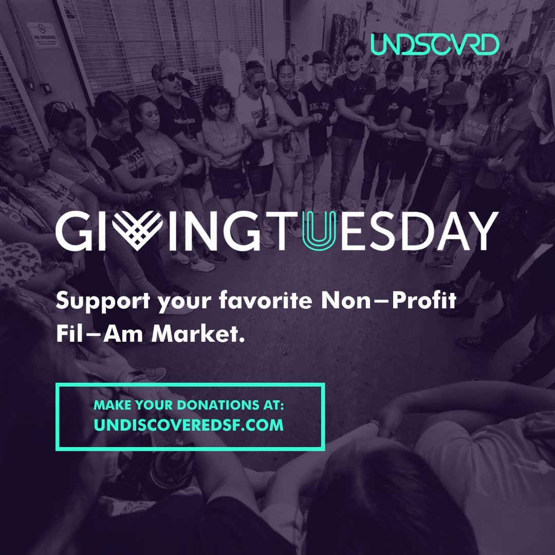 In the spirit of #GivingTuesday, please consider supporting your favorite non-profit Filipino-American market by making a donation: bit.ly/2J7Tasu

We can't wait to bring back our night markets &amp; connect with the UNDSCVRD SF family in person again when it's safe to. ❤️🙏🏽