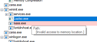 Credential Guard is this thing called LsaIso.exe. It's the isolated version of LSA because it lives in Isolated User Mode, AKA user mode of VTL 1 (as opposed to regular user mode in VTL 0).