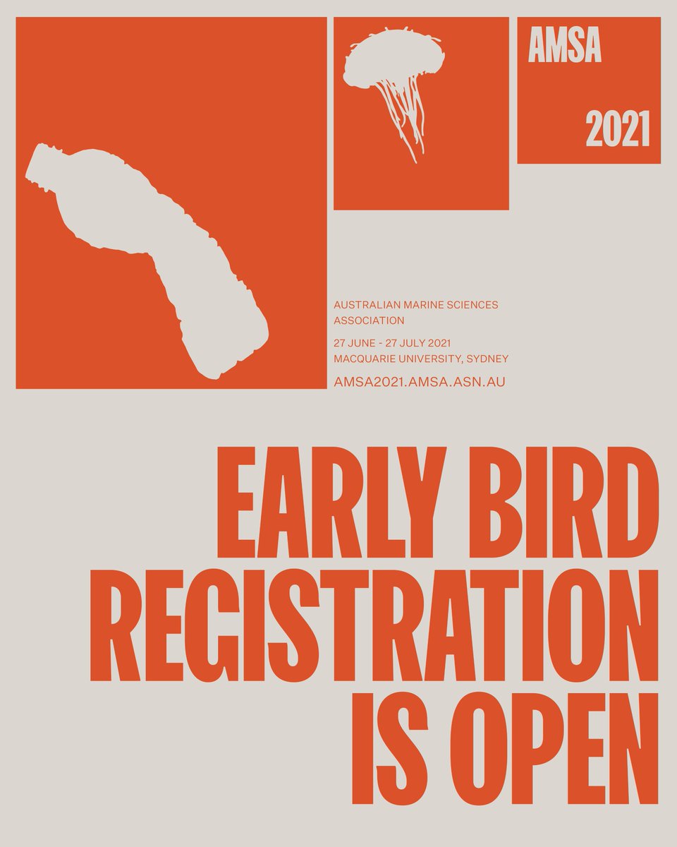 Have some spare cash lying around to spend before the end of the year? Why not take advantage of our 2021 Early Bird Registration Rates!

Register here: amsa2021.amsa.asn.au/onlineregistra…

2021 Early Bird rates end Tuesday, 25th February 2021.