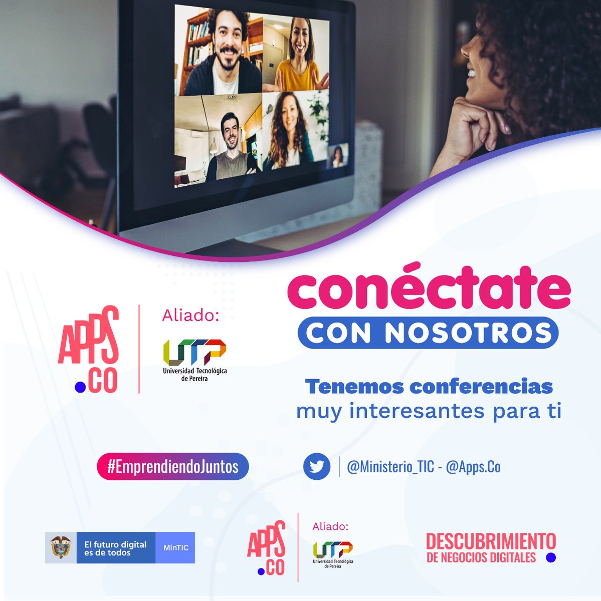 Las conferencias están super interesantes!, Que esperas?, conectate YA!. Estamos en la final del Ciclo III. @APPS.CO, un proyecto del MinisterioTic  #EmprediendoJuntos