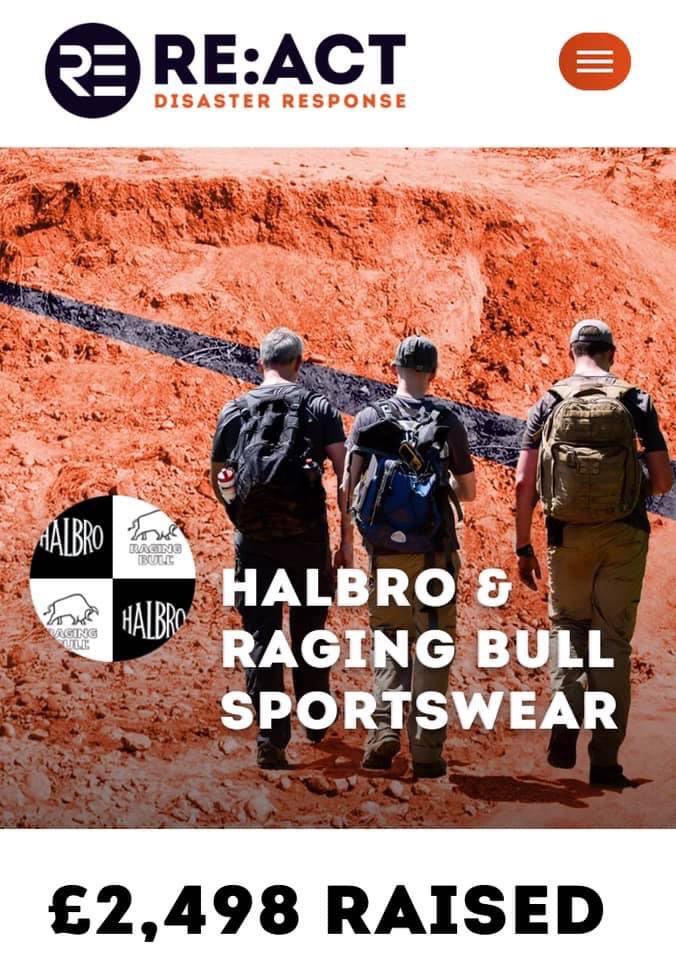 RagingBullSport's tweet photo. Proud of Team Halbro & Raging Bull Sportswear!
Massive well done to @JohnBWMoores, @bigferg911, @NigelBeaty & @Deacs3! 🚶♀️🚴♂️
RE:ACTive 2020: Completed it! ✔
508 KM / 14 Days / £2498 Raised
#TeamHalbro #ClubRagingBull https://t.co/43CBLOMl1D
