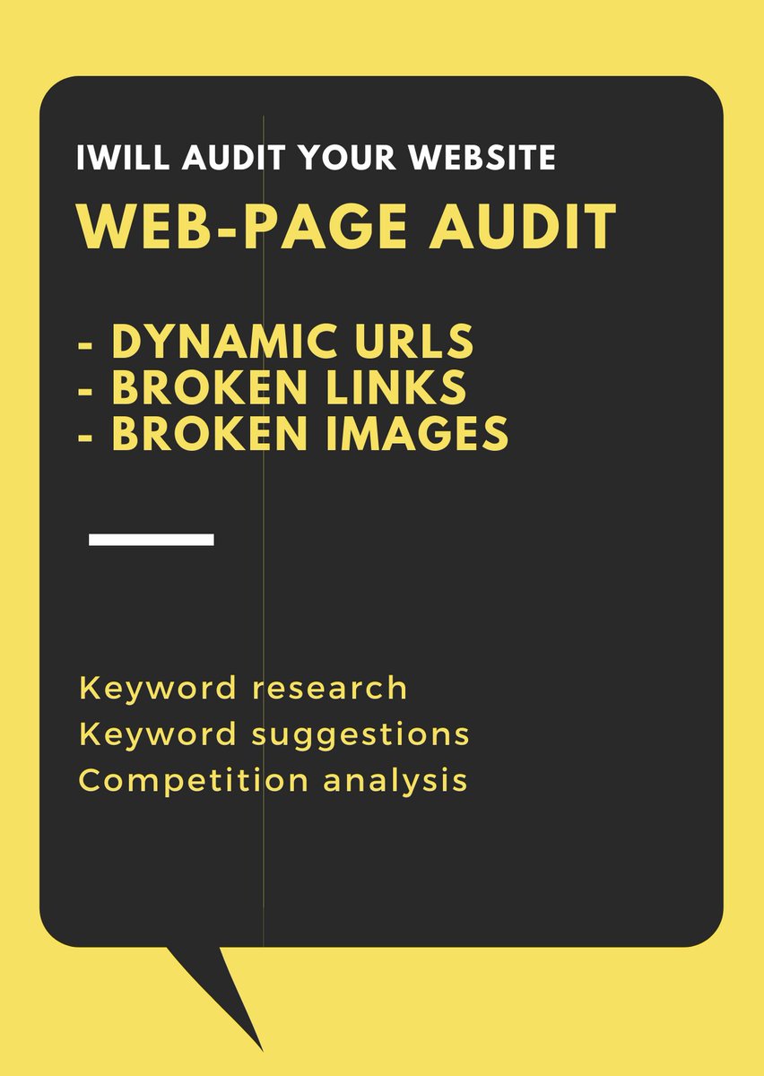 SwiftFixSEO's tweet image. Check out my Gig on #Fiverr: create a complete 
#SEO web page audit with recommendations fiverr.com/share/6zrkdN