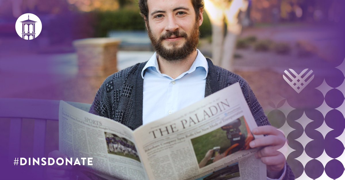 🎉 Congratulations to Randall David Cook ‘91 for being our 100th donor with a gift to The Paladin Newspaper!
You could be our next winner, so make a gift to honor the organization that made the biggest impact on your time as a student! https://t.co/X9D2Z68QeZ
#DinsDonate https://t.co/SY9EezQfQR