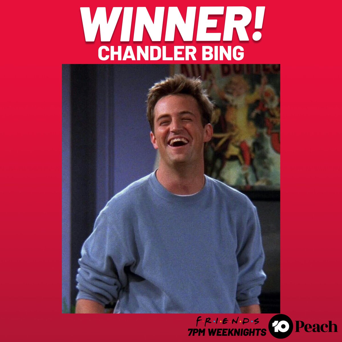 Thanks to everyone who voted in our Fave #Friends Character Comp! 👏 

YOUR WINNER....