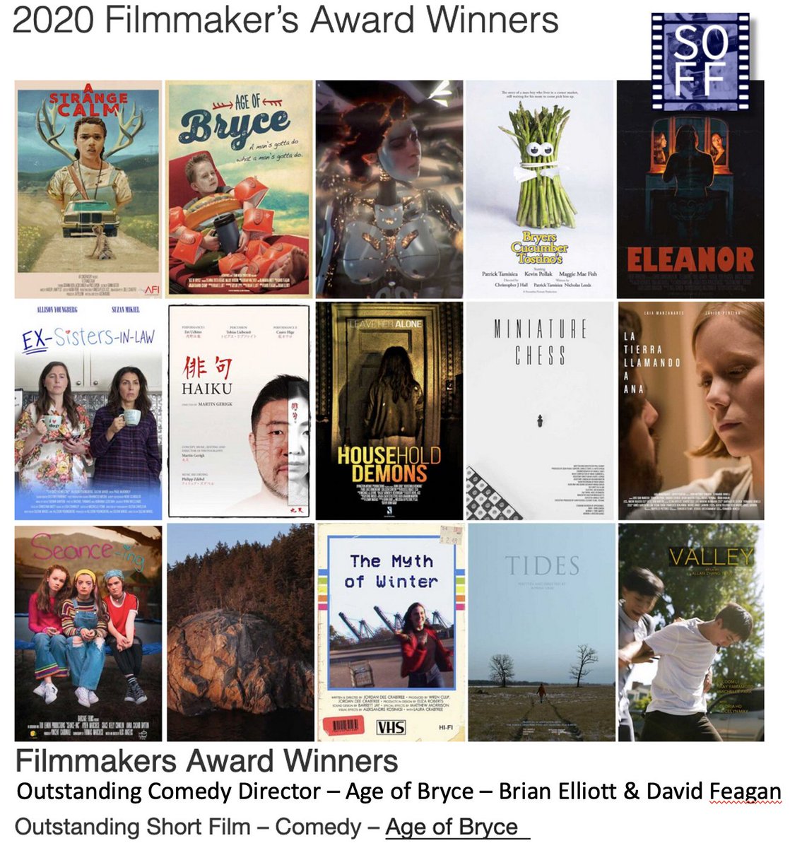 brianelliott777's tweet photo. Hey-o! Age of Bryce is happy to shout that we snagged 2 awards at the Sherman Oaks Film Fest! Outstanding Short Film - Comedy and Outstanding Director(s) - Comedy. Congrats team AOB! And thanks SOFF! #ageofbryce #AOB #soff #shermanoaksfilmfest #shortfilm #indiefilm #lafilm https://t.co/4Asu7APHuL