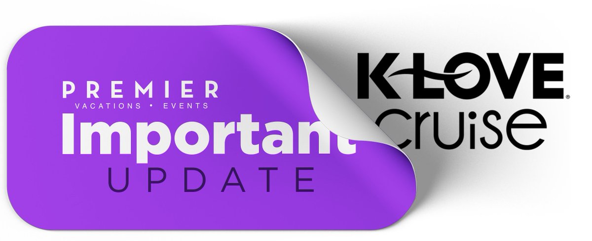 2021 K-LOVE Cruisers check your email as we have sent an important update about the 2021 K-LOVE Cruise.
If you did not receive, please email us and we will forward you a copy – info@premiercruises.com. 📬📩