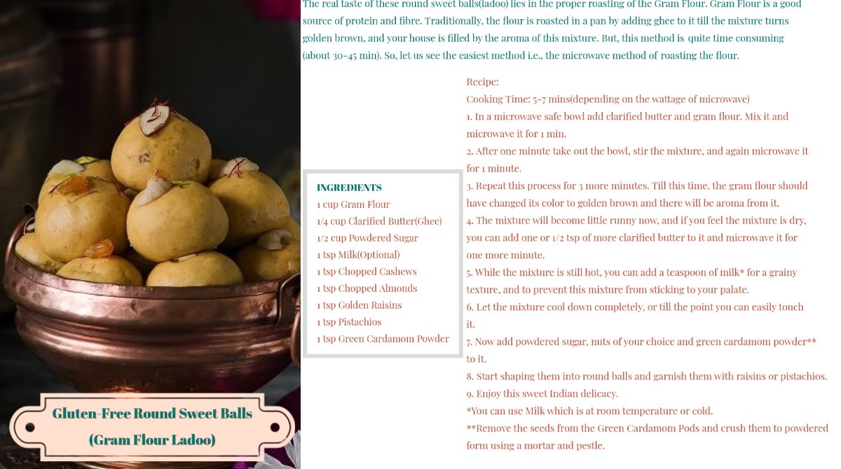 sonam1214's tweet image. My entry for @AdobeSpark family food traditions. Besan Ladoo(Gram Flour Round Sweet Balls) is one of my favorite Indian delicacies. We prepare this sweet mostly during the time of festivals. Hope you all enjoy this recipe and the post. #SparkPrompts