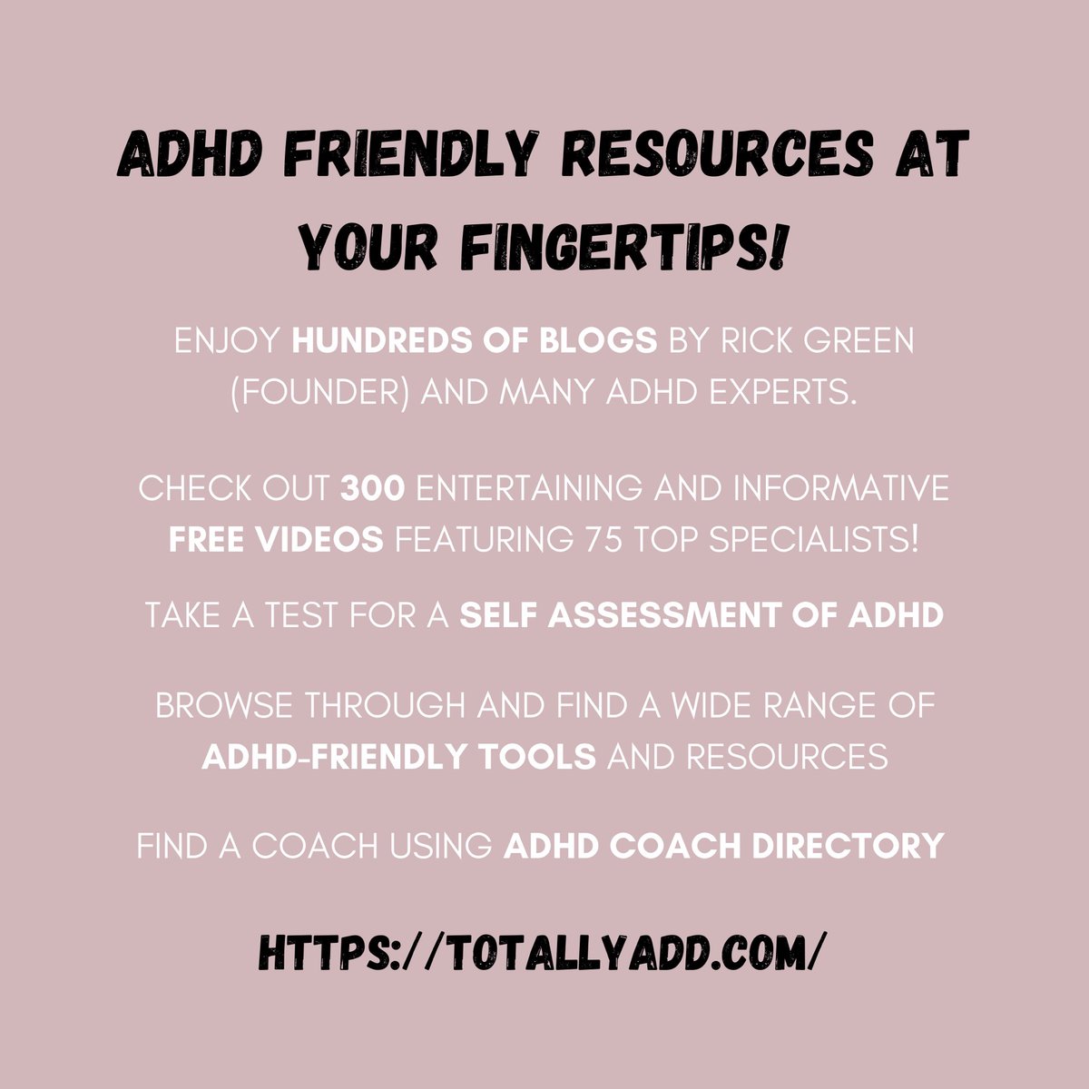Check out some fun blogs by and for people with ADHD at totallyadd.com
