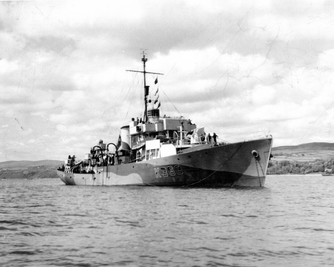 (4/4) TRENTONIAN was torpedoed in the English Channel on 22 February 1945 and was the last corvette to be lost in action during the Second World War. This ensign is likely the only artifact from this historic Royal Canadian Navy corvette!