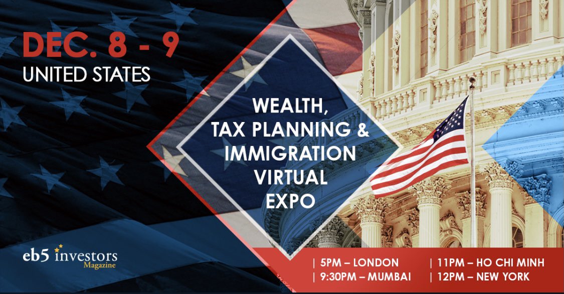 EB5INVESTORS 2020 Wealth, Tax Planning &amp; Immigration Expo has invited Reza Rahbaran to be a distinguished panelist. Register now to network with Migration Agents, Real Estate Developers, Immigration Attorneys and more. You can register here: eb5investors.com/conferences/20…    #eb5visa