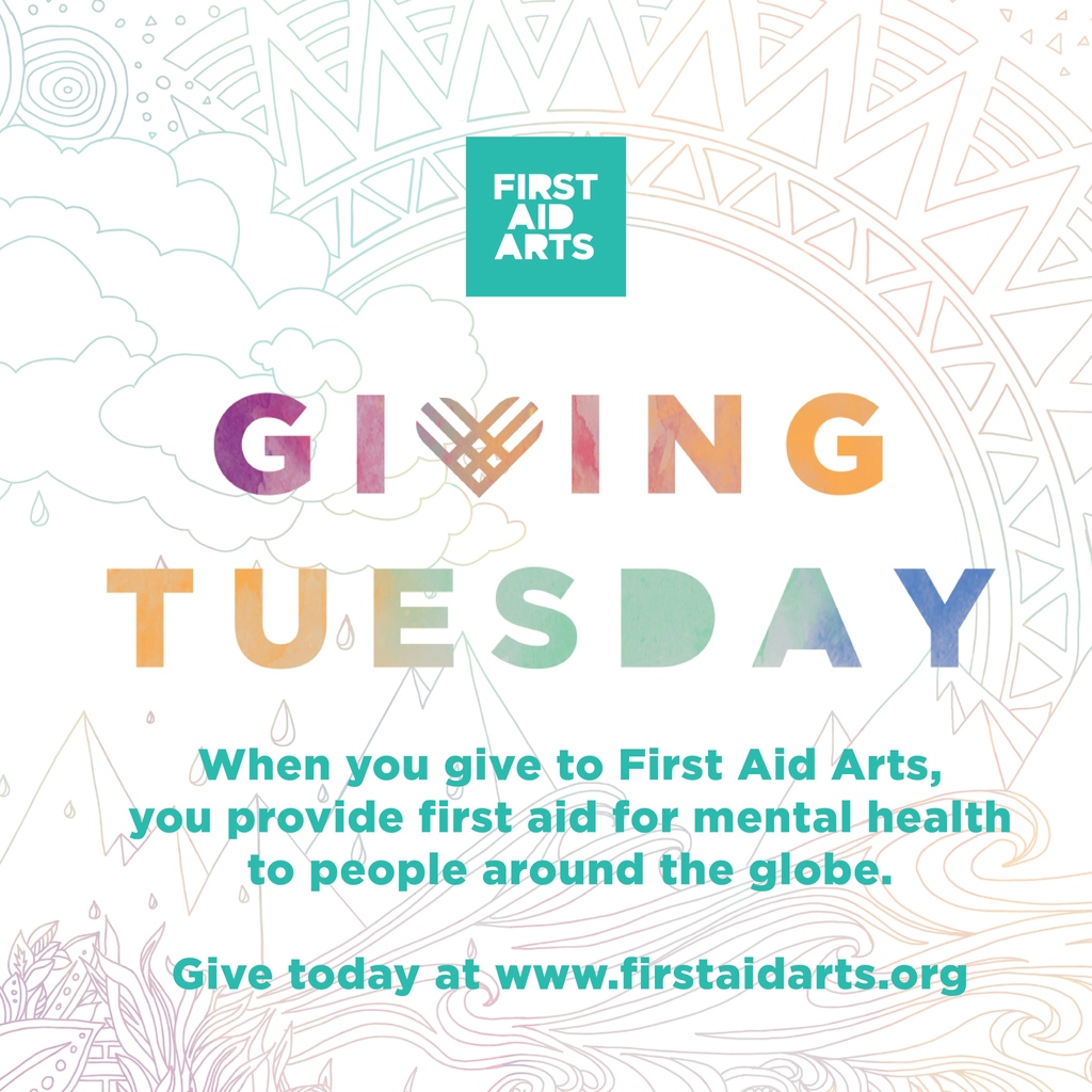 FirstAidArts's tweet photo. #GivingTuesday IS HERE! ⁠

Today is the final day of our November campaign! We are at 80% of our $80,000 goal! By partnering with us, you provide first aid for mental health around the globe, needed now more than ever. ⁠
Take advantage of our match funds and double your impact! https://t.co/a3G73lscsT