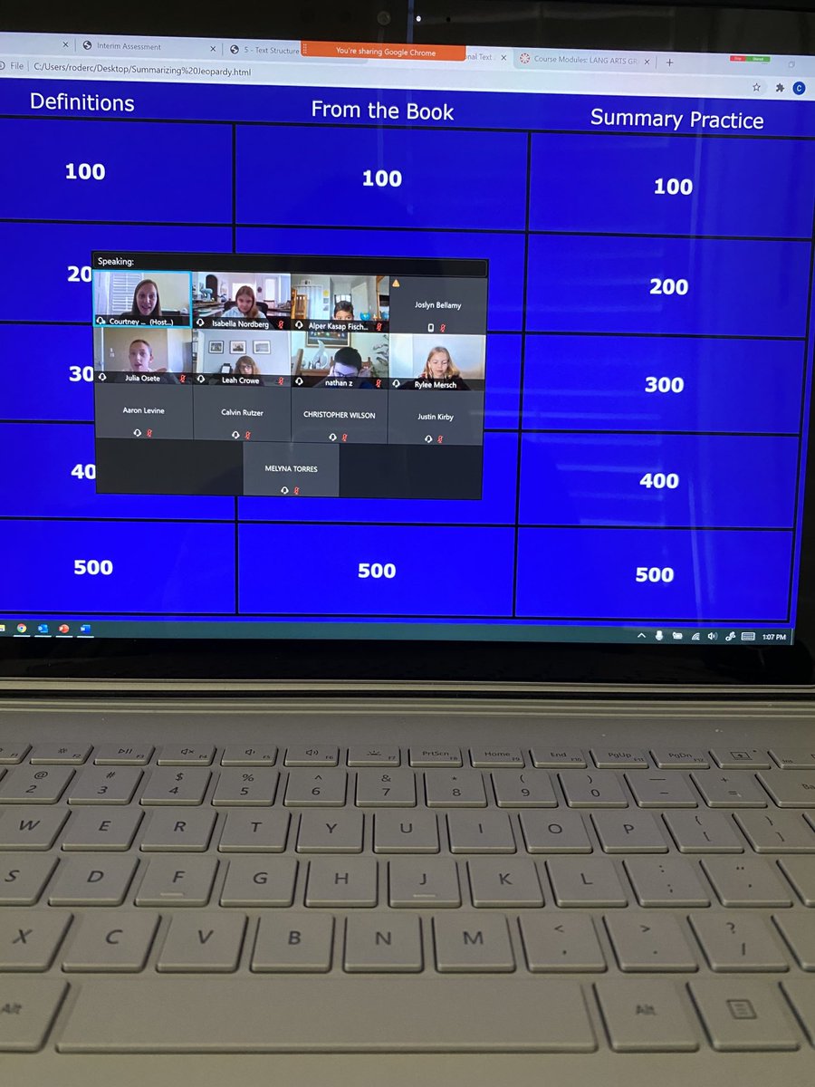 croderick14's tweet photo. Playing Jeopardy to deepen our knowledge of summarizing informational text. 📚 🧠 ⁦@eCollierAcademy⁩ https://t.co/UnQdgHC7P2