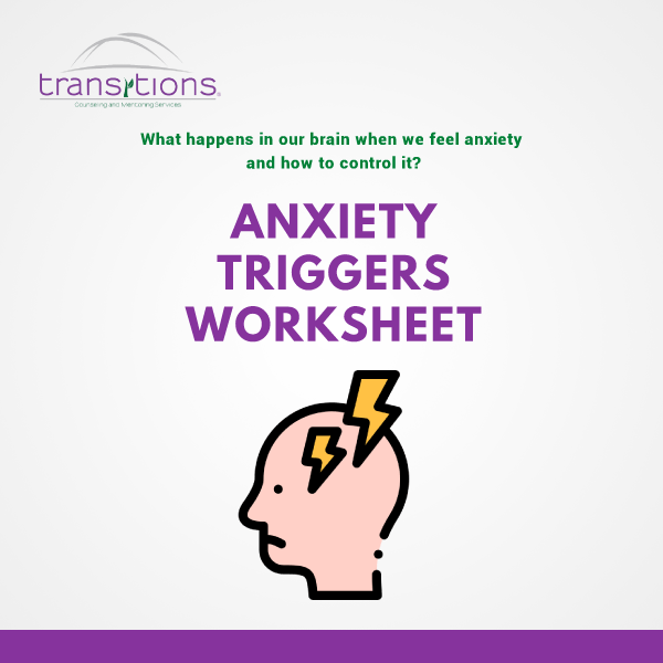MentalHealthDMV's tweet photo. Are you having problems identifying and coping with anxiety triggers? 

Transitions Counseling and Mentoring Services (TCMS) has created a PDF document that will help you identify some common triggers of an #anxiety attack  and how to overcome them.

LINK: https://t.co/nNYbpioAZa https://t.co/LjQ2pKeHZT