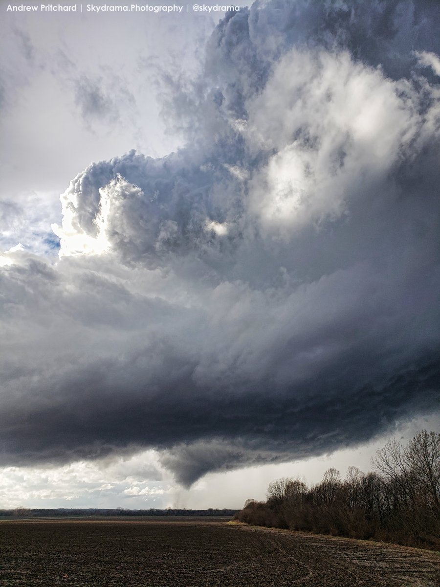 Again, without the pristine all-day warm sector this is just another forgettable storm system. But with the magnitude of that mid-level dry punch, we not only ended up with an historic, cold season tornado outbreak but a December chase day with high contrast visibility to-boot: