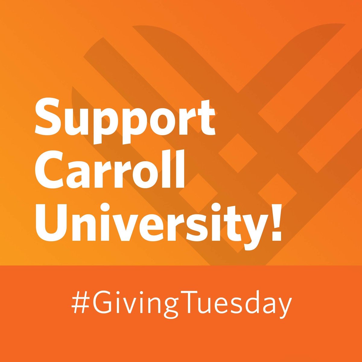 DawnThomasScott's tweet photo. It's Giving Tuesday!  Support your cause - we support Carroll for the great education it provides to students and for being an amazing place to work. #GivingTuesday #carrolluniversity https://t.co/vWWFZvio89