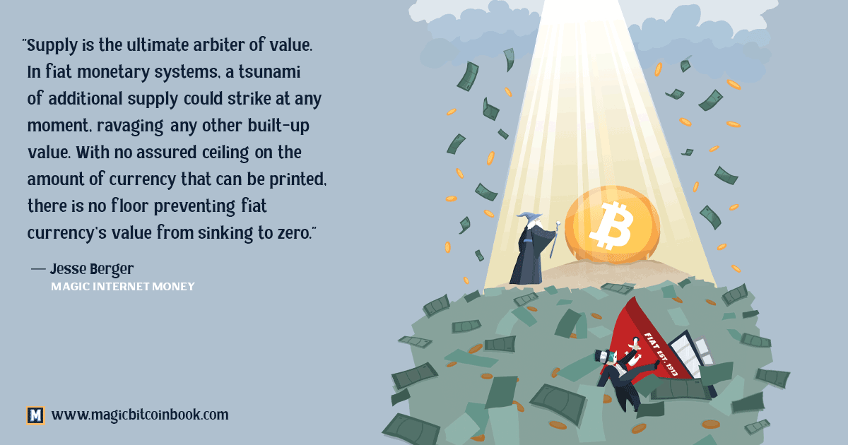 16/ For the most part, people work hard for their money. I like to think most of them would prefer to reliably save some for the future.With fiat currency, the value of your savings is all but assured to be destroyed in time.