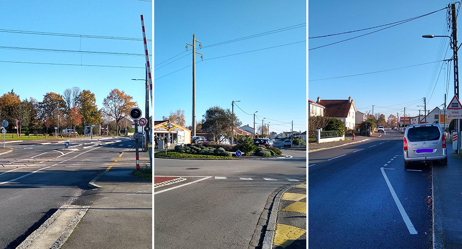 TransportNantes's tweet photo. [#LeKmMobilite] Pas de voie cyclable, pas de rétrécissements, passage à niveaux périlleux = trajet super dangereux pour les cyclistes ! Pourtant, la place est là, non ?  🤔
(A @stsebsurloire rue de La Croix Bine)
@NantesMetropole #SaintSeb #saintsebsurloire #vélo https://t.co/S9MqFqcw6v