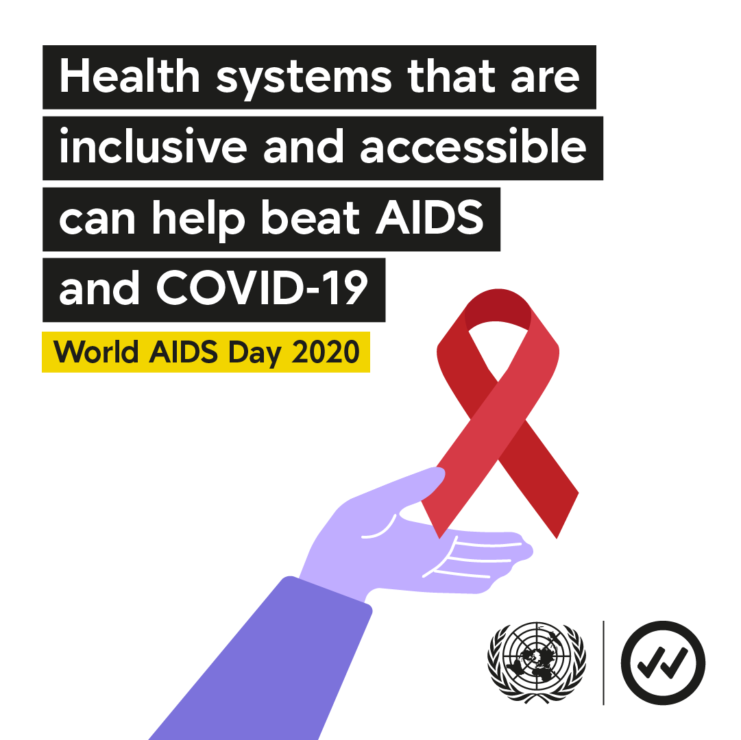Inclusive and accessible health systems can help beat both AIDS and #COVID19.

On #WorldAIDSDay and every day, stand up for the right to health for all. un.org/en/observances…