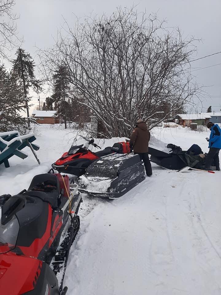northx's tweet photo. PKFN #Edehzhie Guardians off to break trail to Greasy Lake, another leg to break to Bulmer Lake, Charlie Tale will join them from Fish Lake. #breakingTrails https://t.co/DBqhnCBlgz