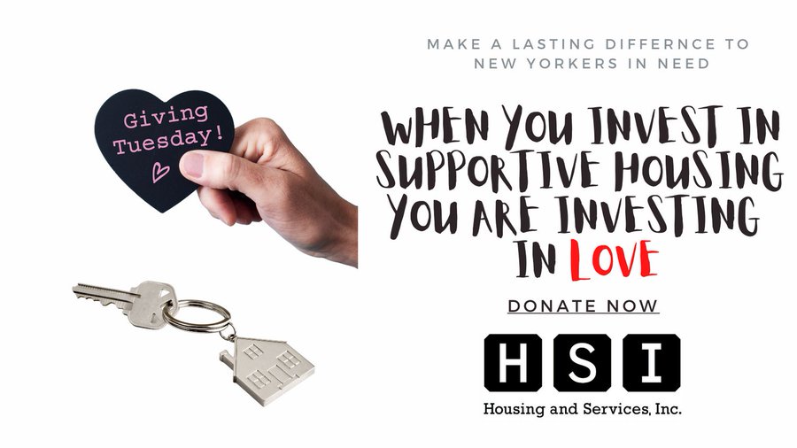 Support HSI here hsi-ny.org/donate as part of #GivingTuesday and help solve #homelessness in #NYC #HousingForAll