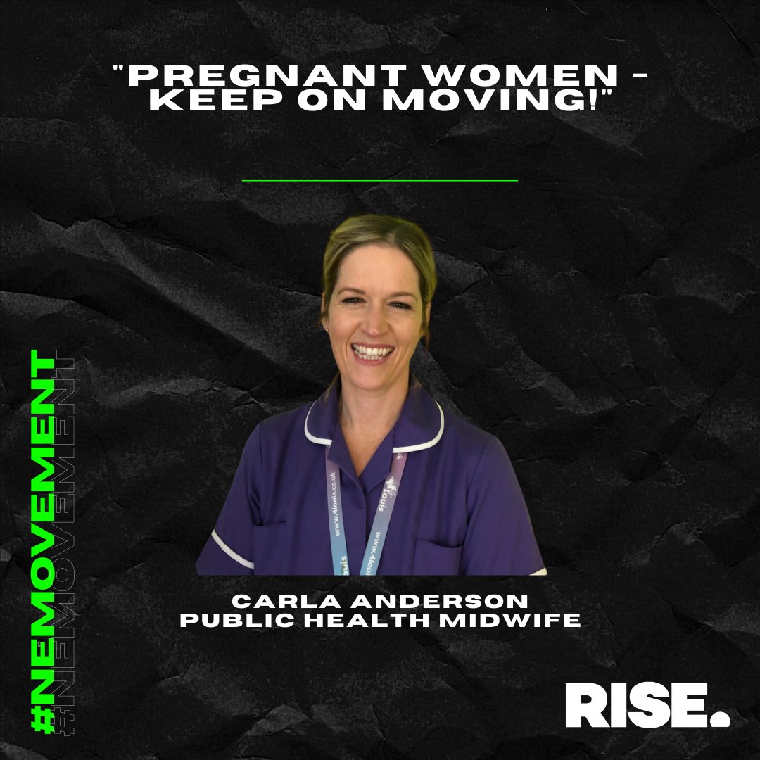 The next in our series of #NEMovement articles comes from Public Health Midwife @NorthumbriaNHS, Carla Anderson. Here 👇 she talks about how Mams-to-be can be active during pregnancy, and why movement is so beneficial for Mam (and baby's!) health 🤰 wearerise.co.uk/news/pregnantw…