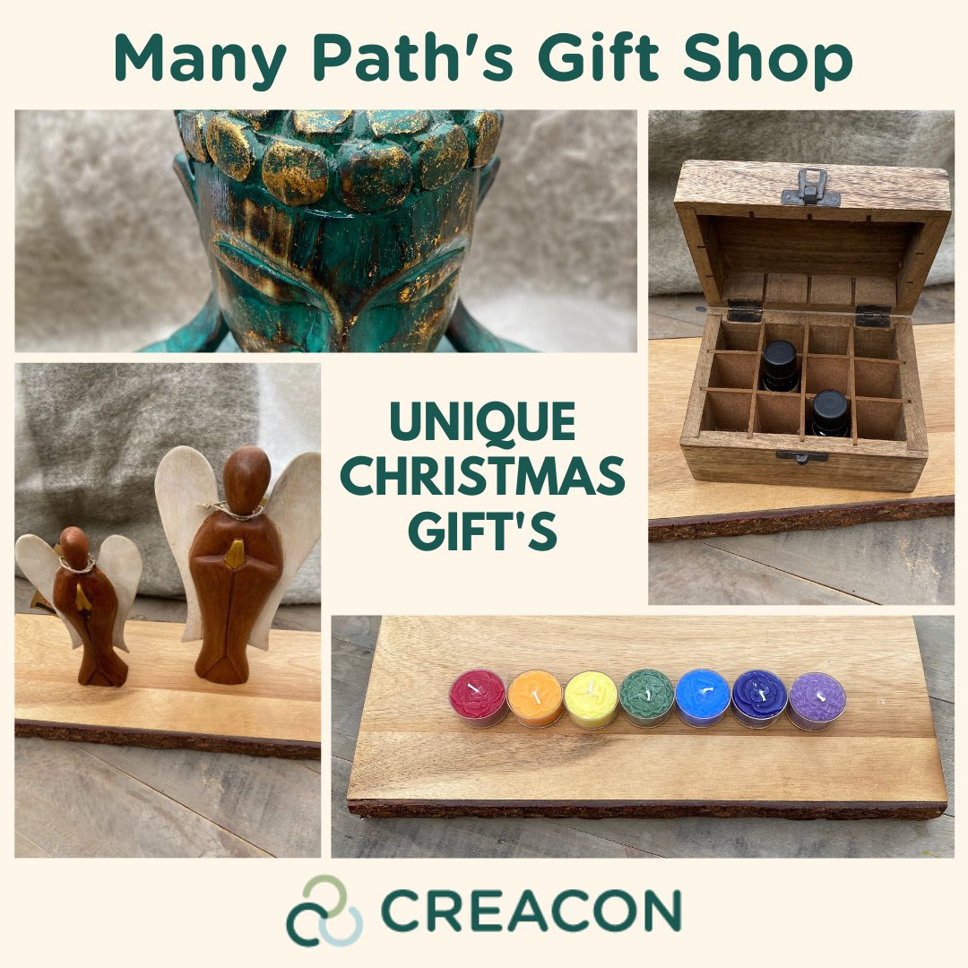 Creaconlodge's tweet image. Thinking about your festive shopping list - here at Creacon our gift store is bursting with lots of unique gifts! #craecon #manypaths #giftshopping