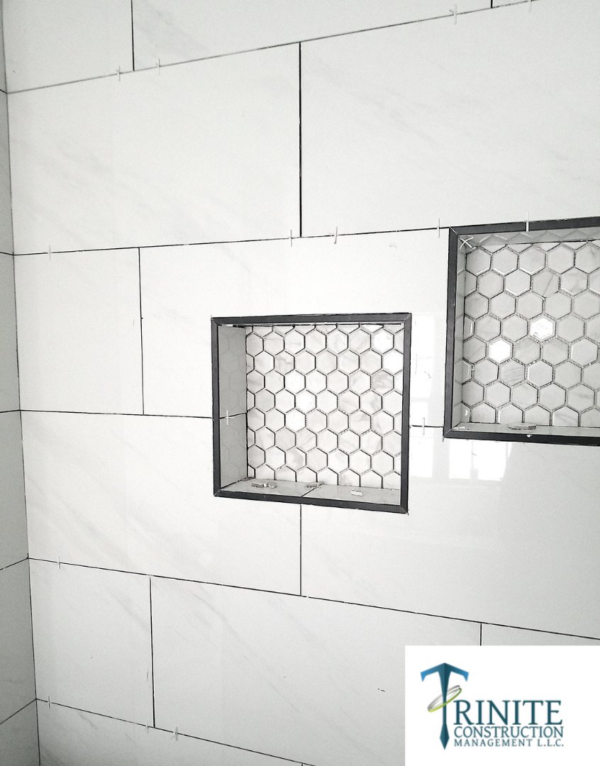 trinitecm's tweet photo. The tile bathrooms in the Willomet Townhomes look absolutely gorgeous. Look at the details!🛁
#trinitecm #construction #management #development #architecture #entrepreneur #design #build #building #dfw #townhomes #willomet https://t.co/Cxnzt9ErYb