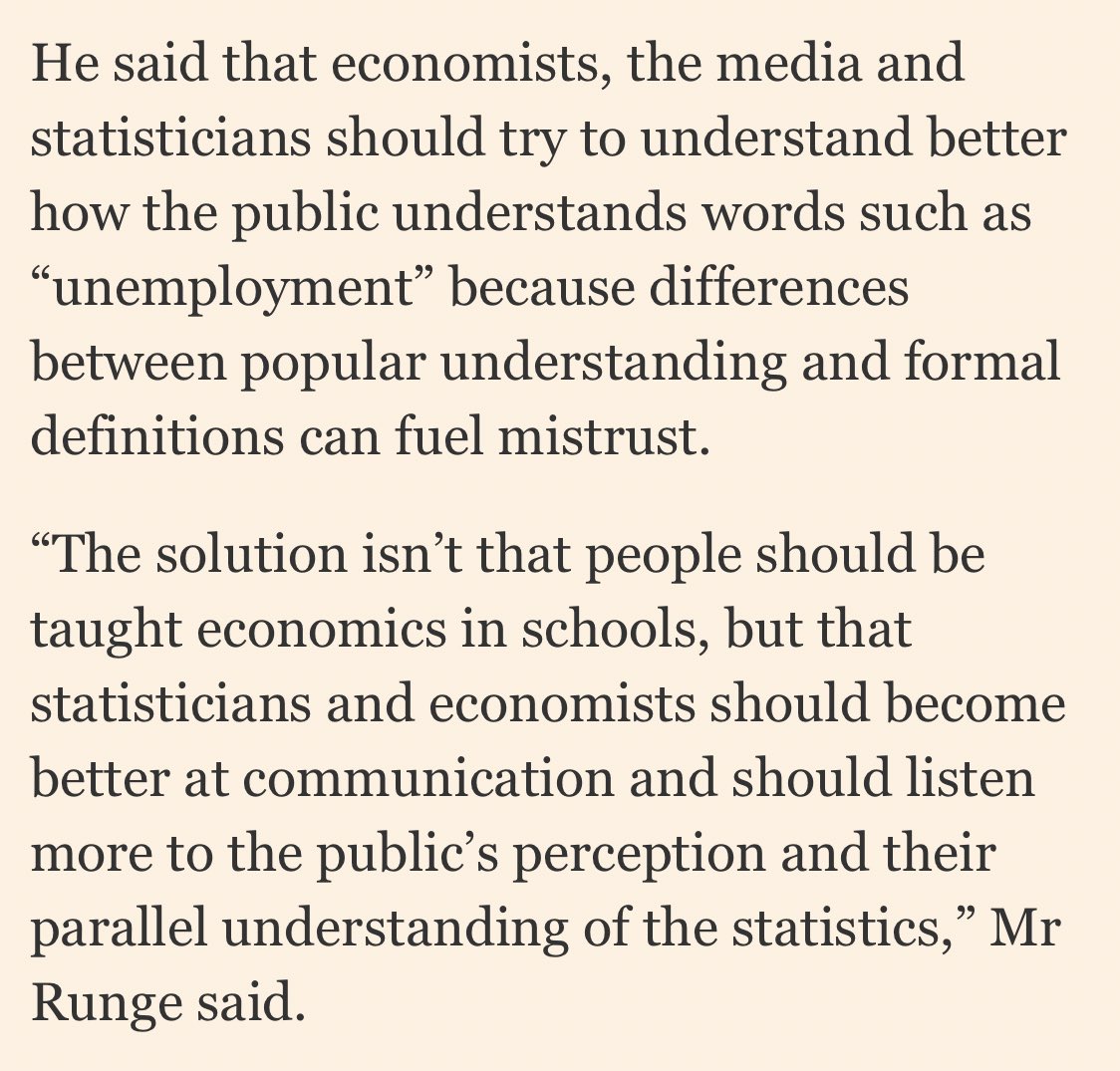 Couldn't agree more with this, from a recent  @ChrisGiles_ story on economic literacy in the UK  https://www.ft.com/content/93821297-96ea-4286-8f01-ccb6fa09161fOur job is to communicate clearly to people. If they are confused, that's on us much more than on them.