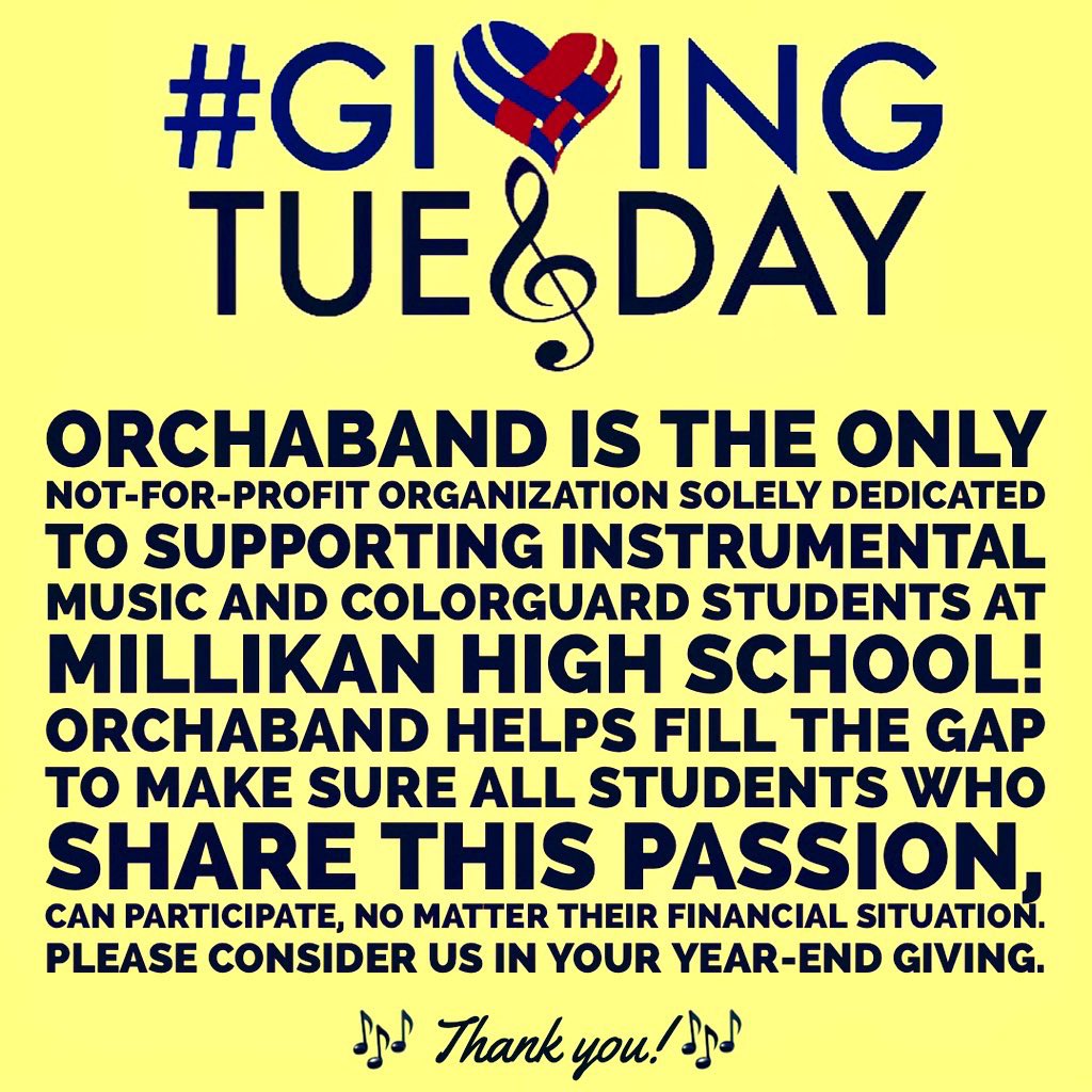 MillikanMusic's tweet image. If you appreciate high school #marchingarts &amp;amp; instrumental #musicprograms or have benefited from these in your past, or just LOVE the sound of #LIVEmusic, please consider #Orchaband in your year-end giving. THANK YOU for supporting our student performers!🎶…a-band-mhs-music-boosters.square.site