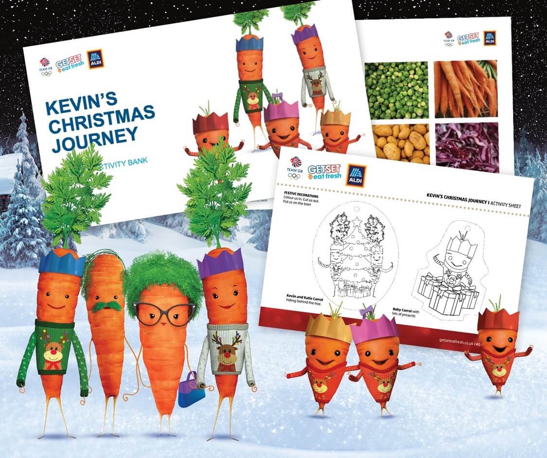 afPE_PE's tweet photo. . @TeamGB and @AldiUK have released 🆕 #KevinTheCarrot  resources for the Christmas season! 

These festive primary and secondary resources teach young people, aged 5–14 about the benefits of healthy eating. 

Download the resources ⤵️
https://t.co/1JBRWXwFU6 #getseteatfresh 🥕🎄 https://t.co/Y6TblNoUp1