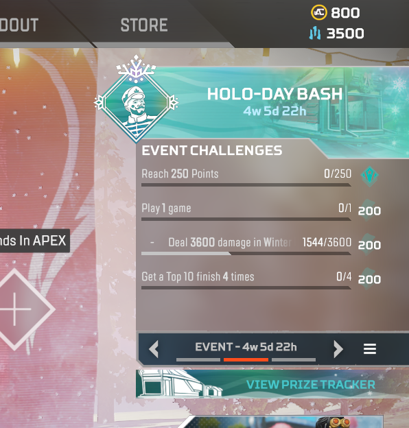 HoserSupreme's tweet photo. @PlayApex You've got a quest tracking bug on Steam PC; played 2 games, won 1, but only getting credit for damage. https://t.co/v2y3jNHRNw