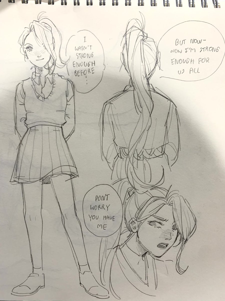 I wanna share you guys some Sage high school moment that I sketched. I took so much drugs I know lololol
There's her joined a swimming club in high school blah blah let's make some thread!