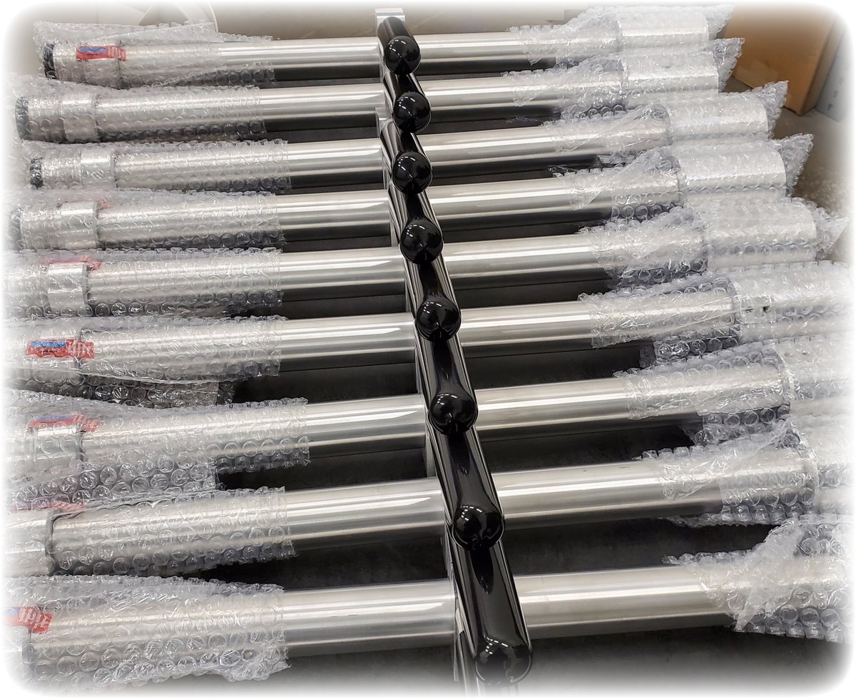 Nozzle Extensions being prepared for shipments. 

These are available for both 1-1/4" fine threaded nozzles and coarse threaded contractor nozzles. 

Part Number: EVXT-24H

#boats #shipyard #restoration #steelwork #steelstructure #tankcleaning #abrasiveblasting #mobileblasting