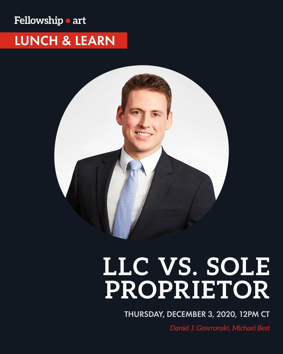 gener8torart's tweet photo. Join us on Thursday, Dec. 3, at 12pm CT for a conversation with Daniel J. Gawronski from Michael Best. He will discuss the pros and cons of setting up an LLC for your art practice. Register here: https://t.co/CoTE2AwpR3 https://t.co/VgjaT3qEPG